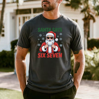 Funny Santa Says Six Seven T-Shirt – Christmas Meme Graphic Tee