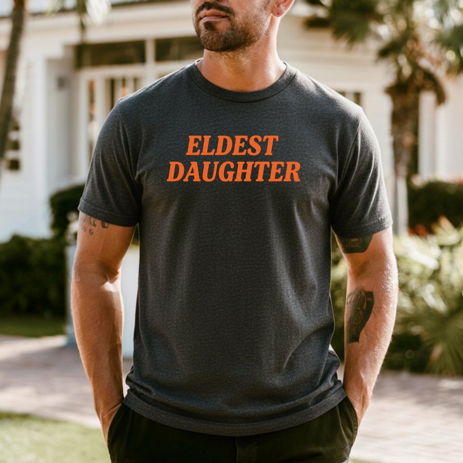Retro Eldest Daughter Tee – Funny Aesthetic Graphic Shirt
