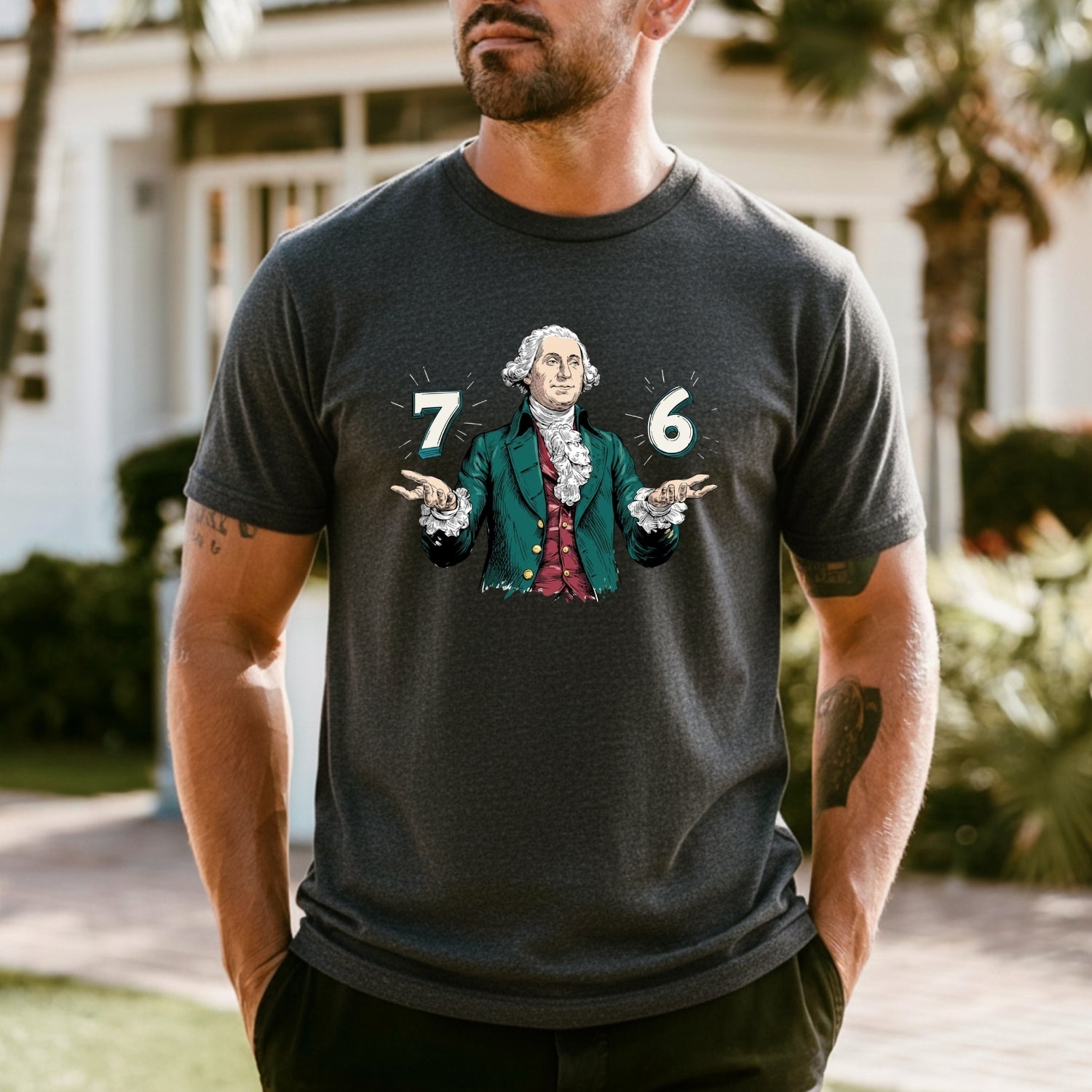 Six Seven Shirt – Vintage George Washington American History Graphic Tee