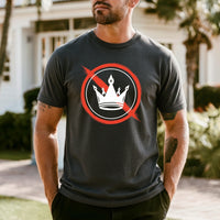 No Kings Statement T-Shirt – No Crown Symbol Shirt – Freedom & Equality Graphic Top