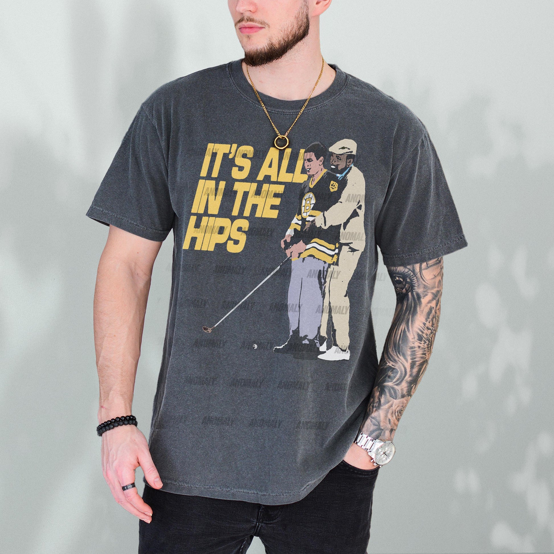 90s Golf Movie T-Shirt – It’s All in the Hips Funny Retro Tee