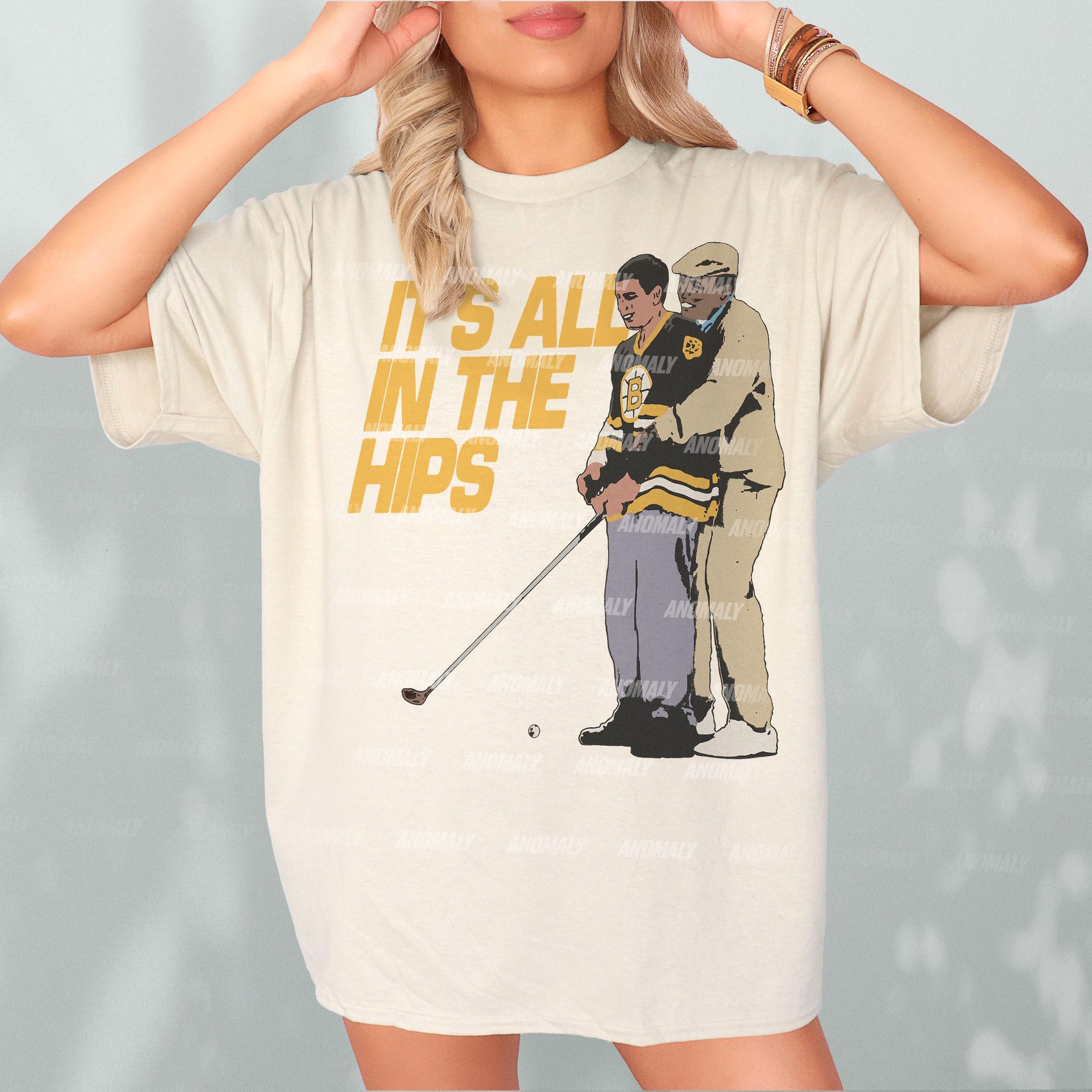 90s Golf Movie T-Shirt – It’s All in the Hips Funny Retro Tee