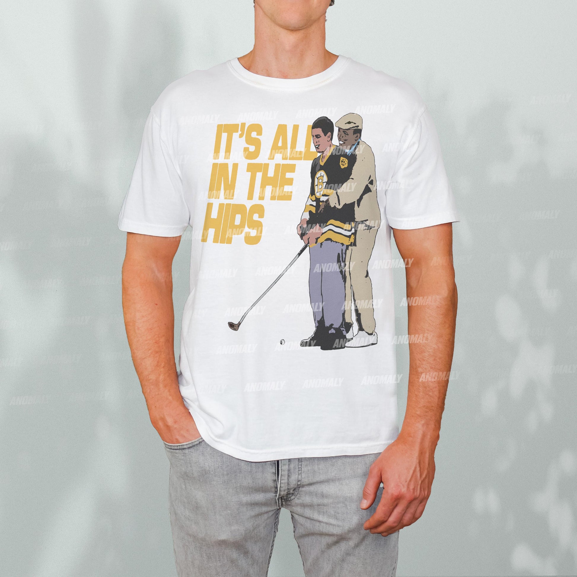 90s Golf Movie T-Shirt – It’s All in the Hips Funny Retro Tee
