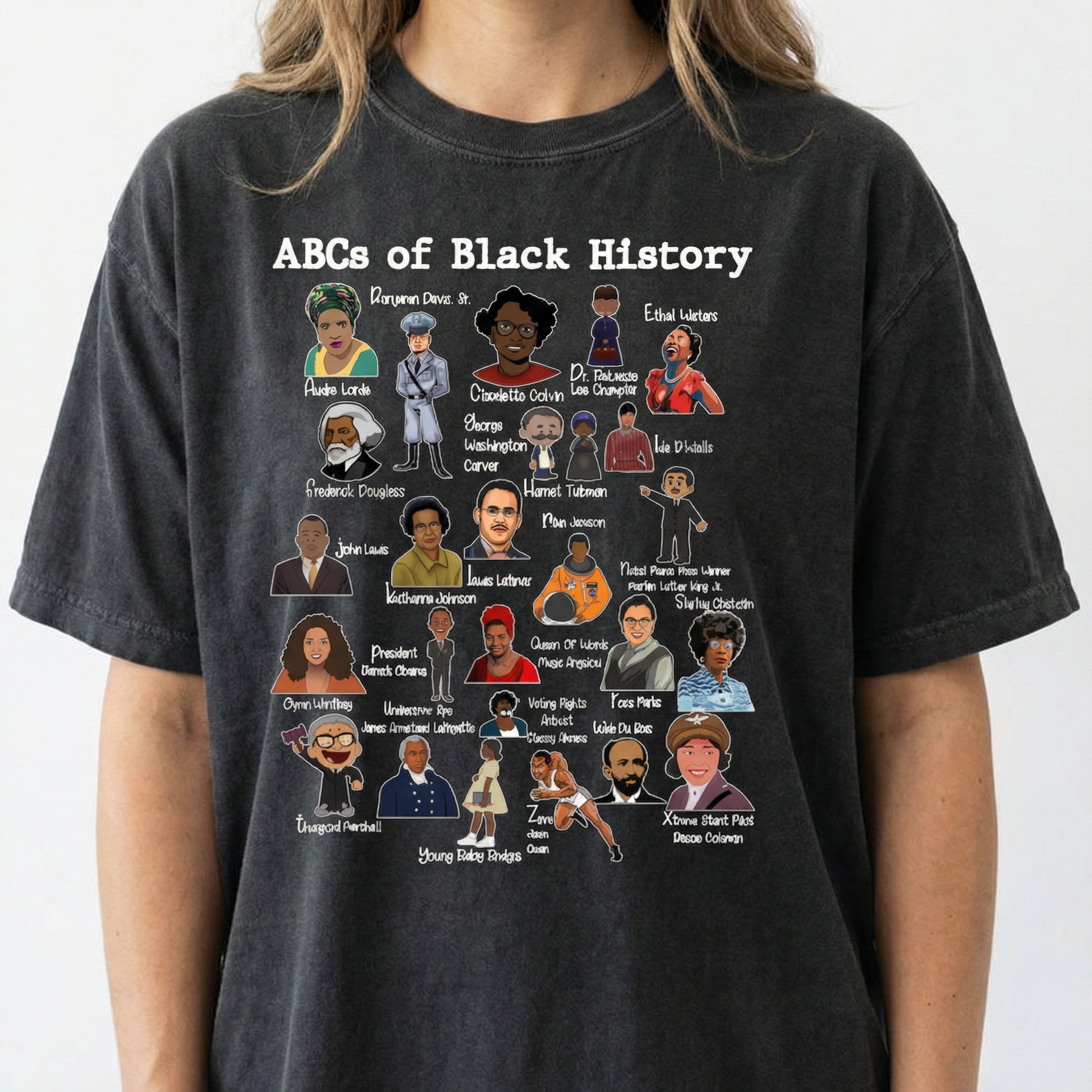 ABC’s of Black Excellence T-Shirt – Black History Celebration Graphic Tee