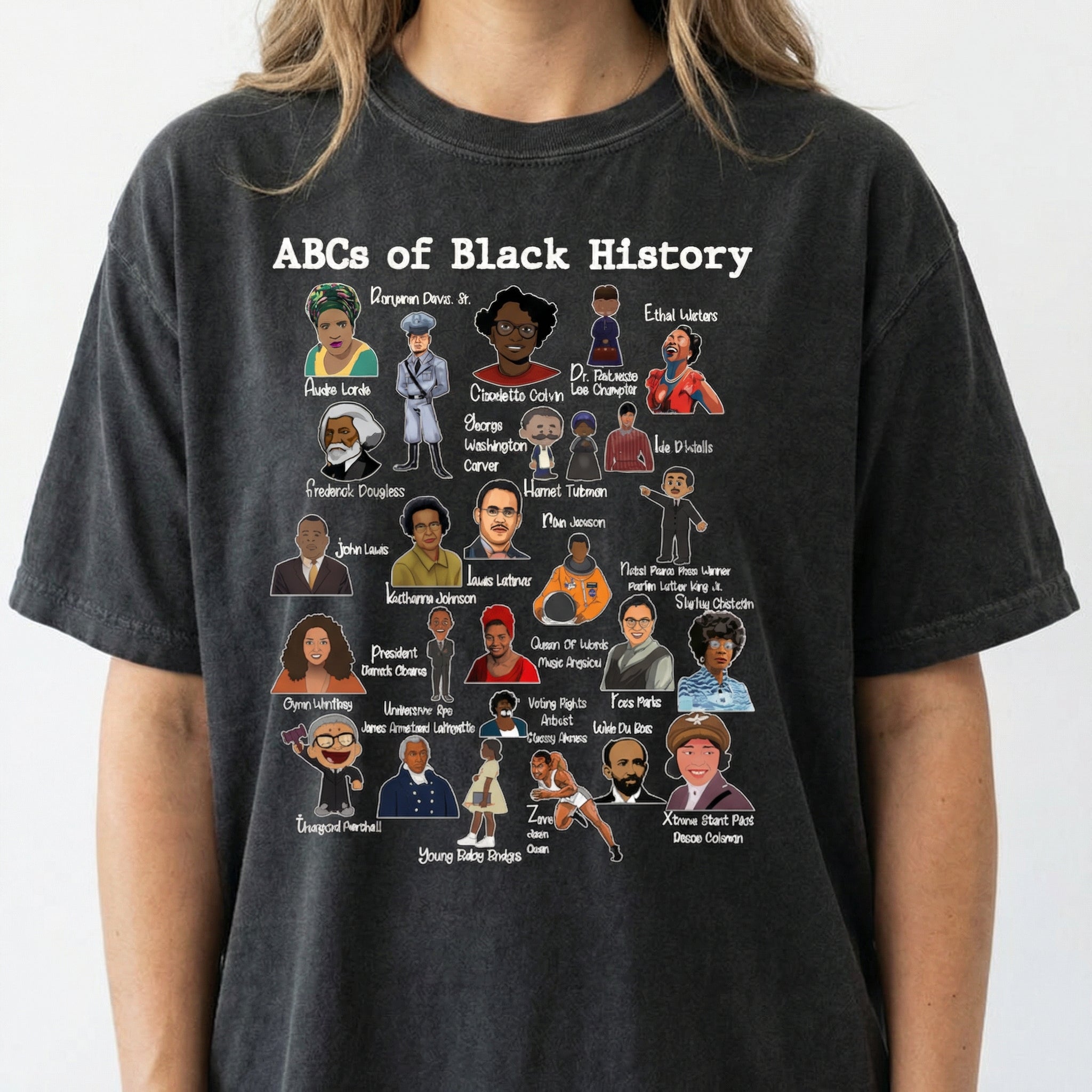 ABC’s of Black Excellence T-Shirt – Black History Celebration Graphic Tee