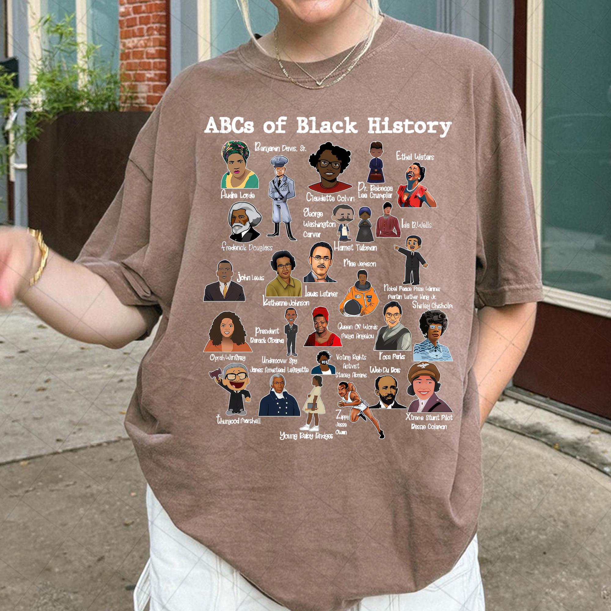 ABC’s of Black Excellence T-Shirt – Black History Celebration Graphic Tee