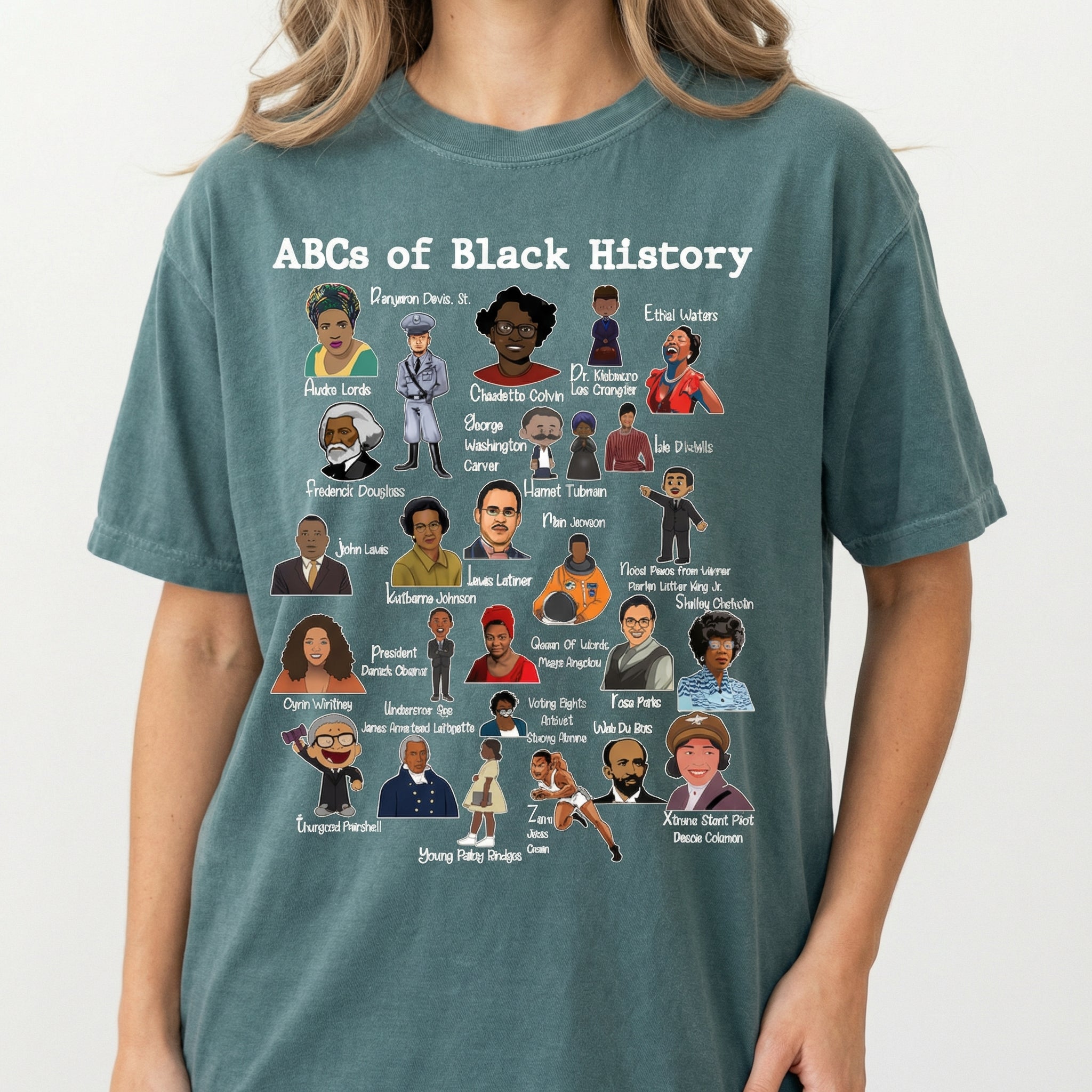 ABC’s of Black Excellence T-Shirt – Black History Celebration Graphic Tee