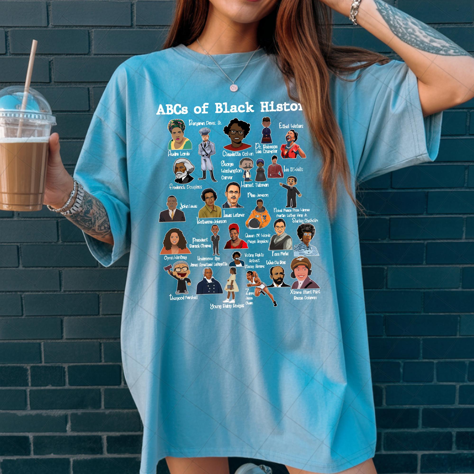 ABC’s of Black Excellence T-Shirt – Black History Celebration Graphic Tee