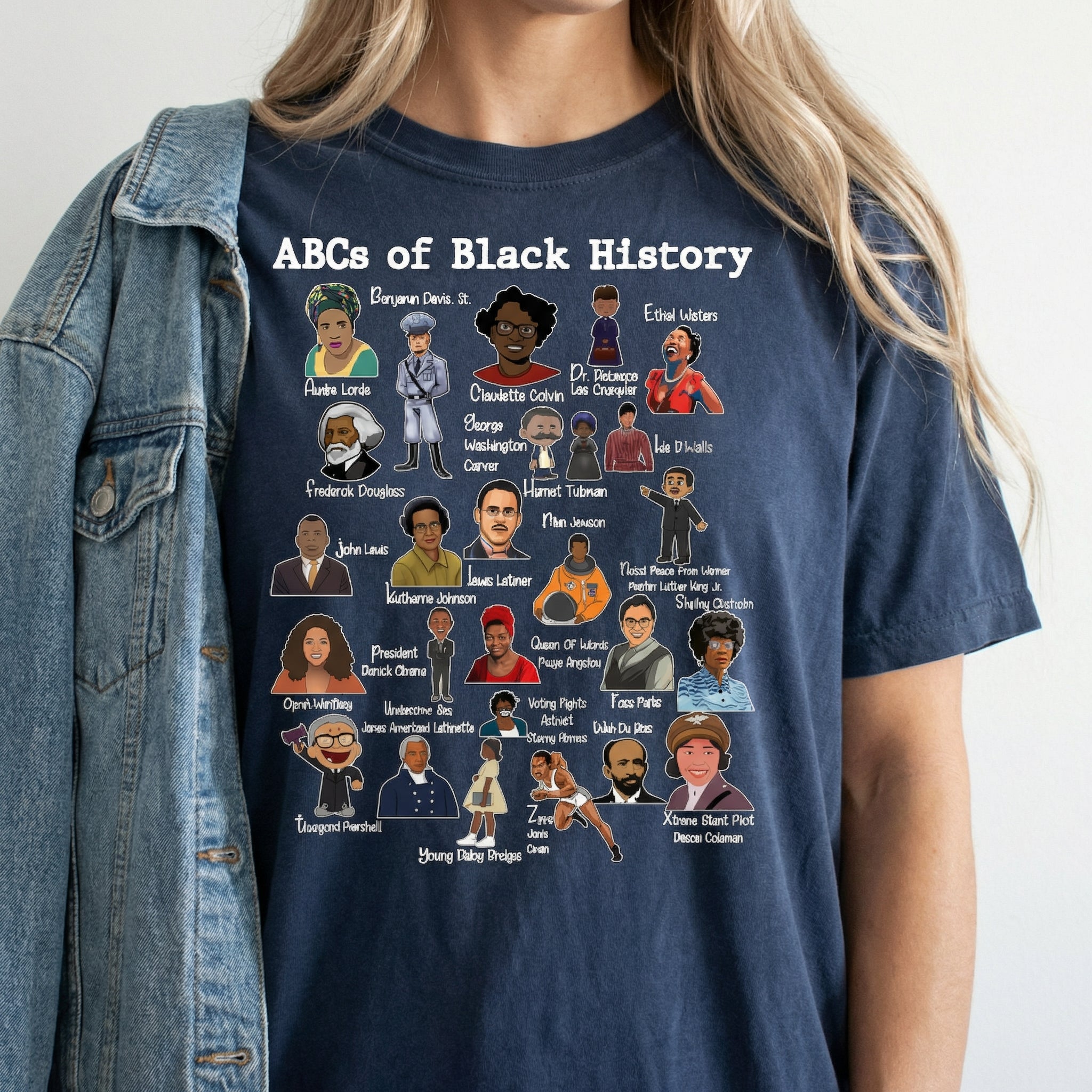 ABC’s of Black Excellence T-Shirt – Black History Celebration Graphic Tee