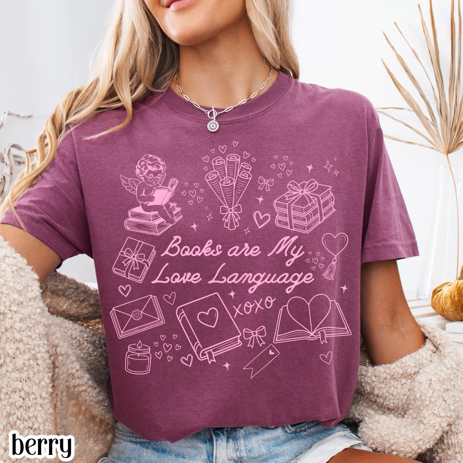 All Booked for Valentine’s Day Book Lover T-Shirt – Reader Cupid Graphic Tee
