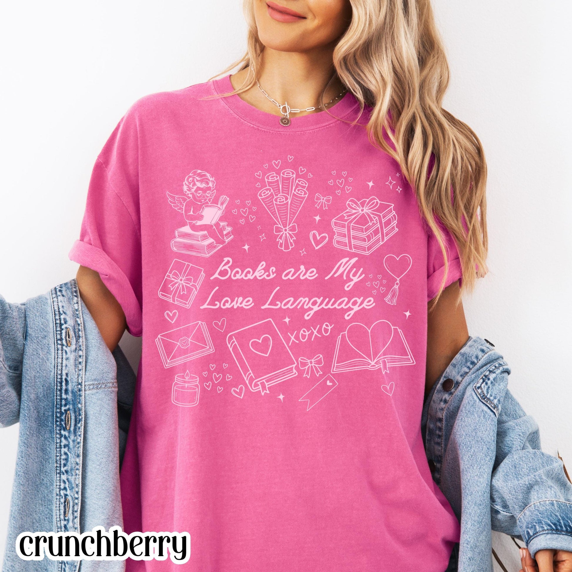 All Booked for Valentine’s Day Book Lover T-Shirt – Reader Cupid Graphic Tee
