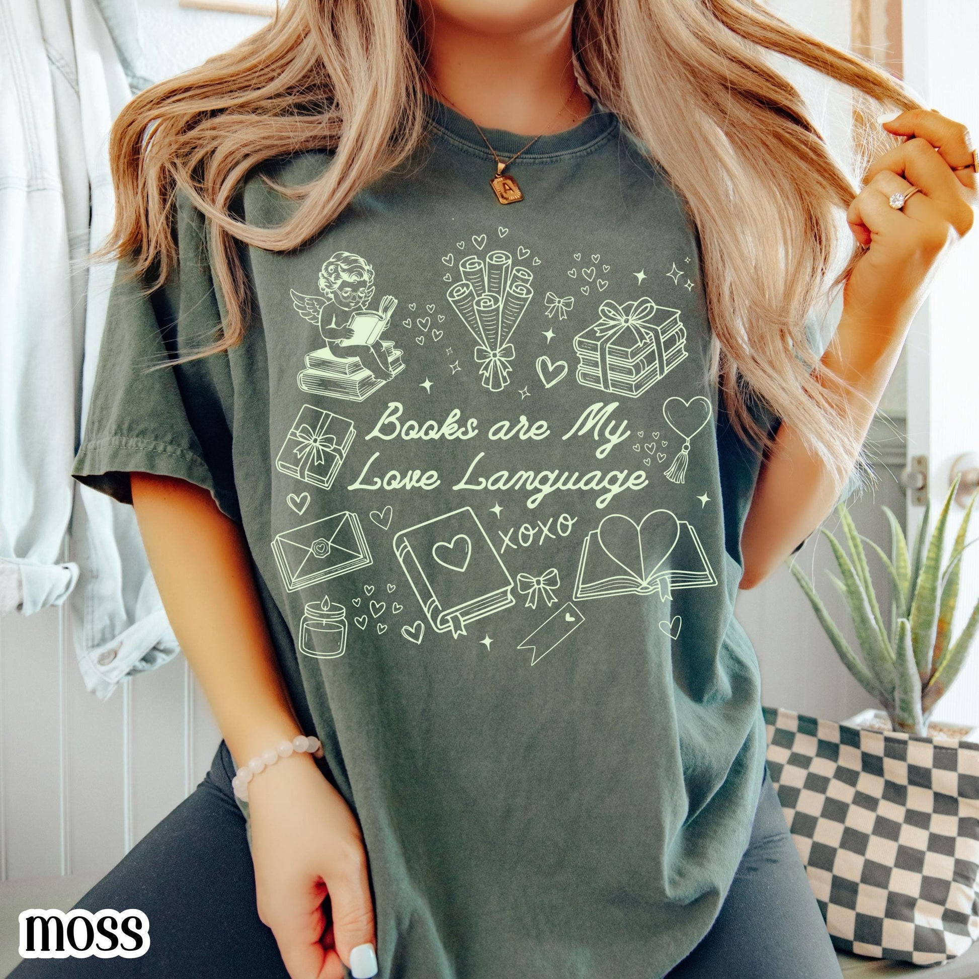 All Booked for Valentine’s Day Book Lover T-Shirt – Reader Cupid Graphic Tee