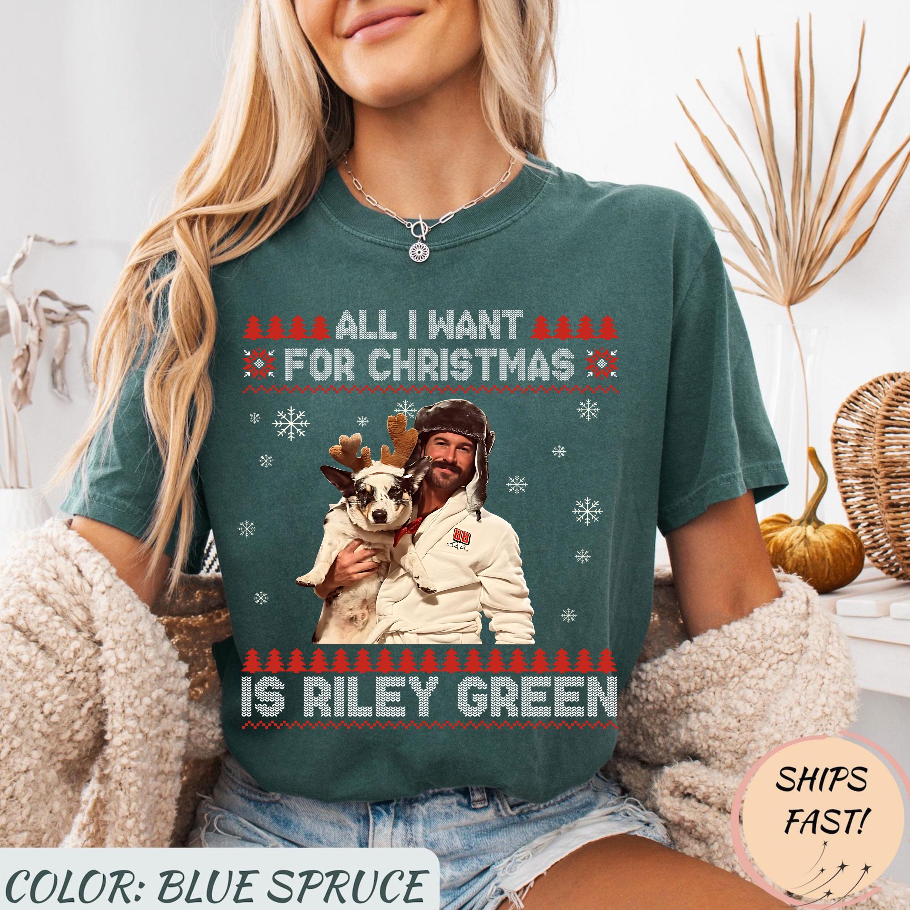 Riley Green All I Want For Christmas T-Shirt – Country Music Christmas Tee