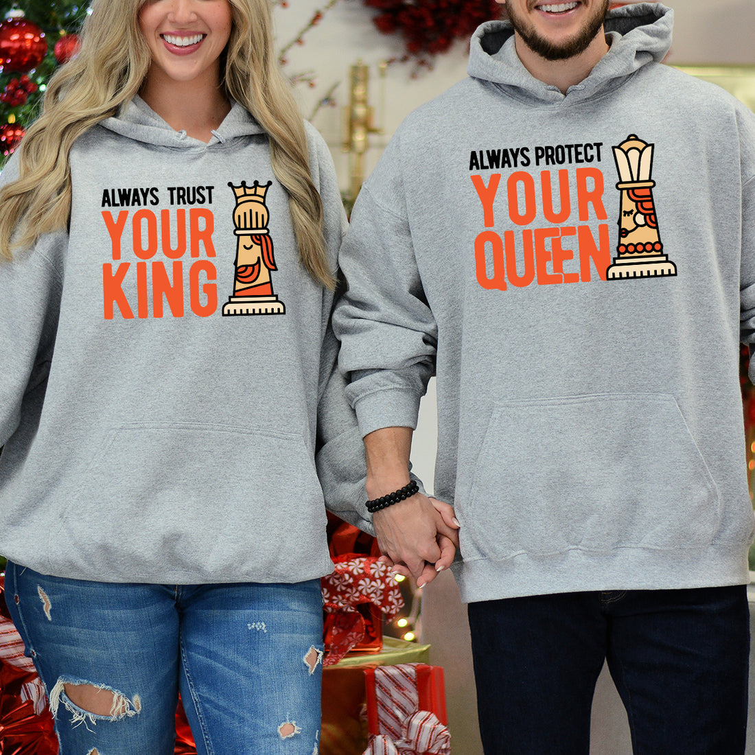 Always Protect Your King Queen Matching Hoodies For Couples