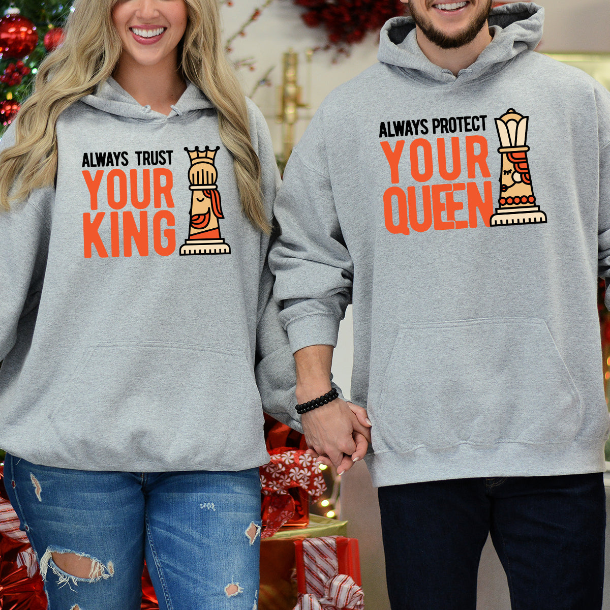 Always Protect Your King Queen Matching Hoodies For Couples