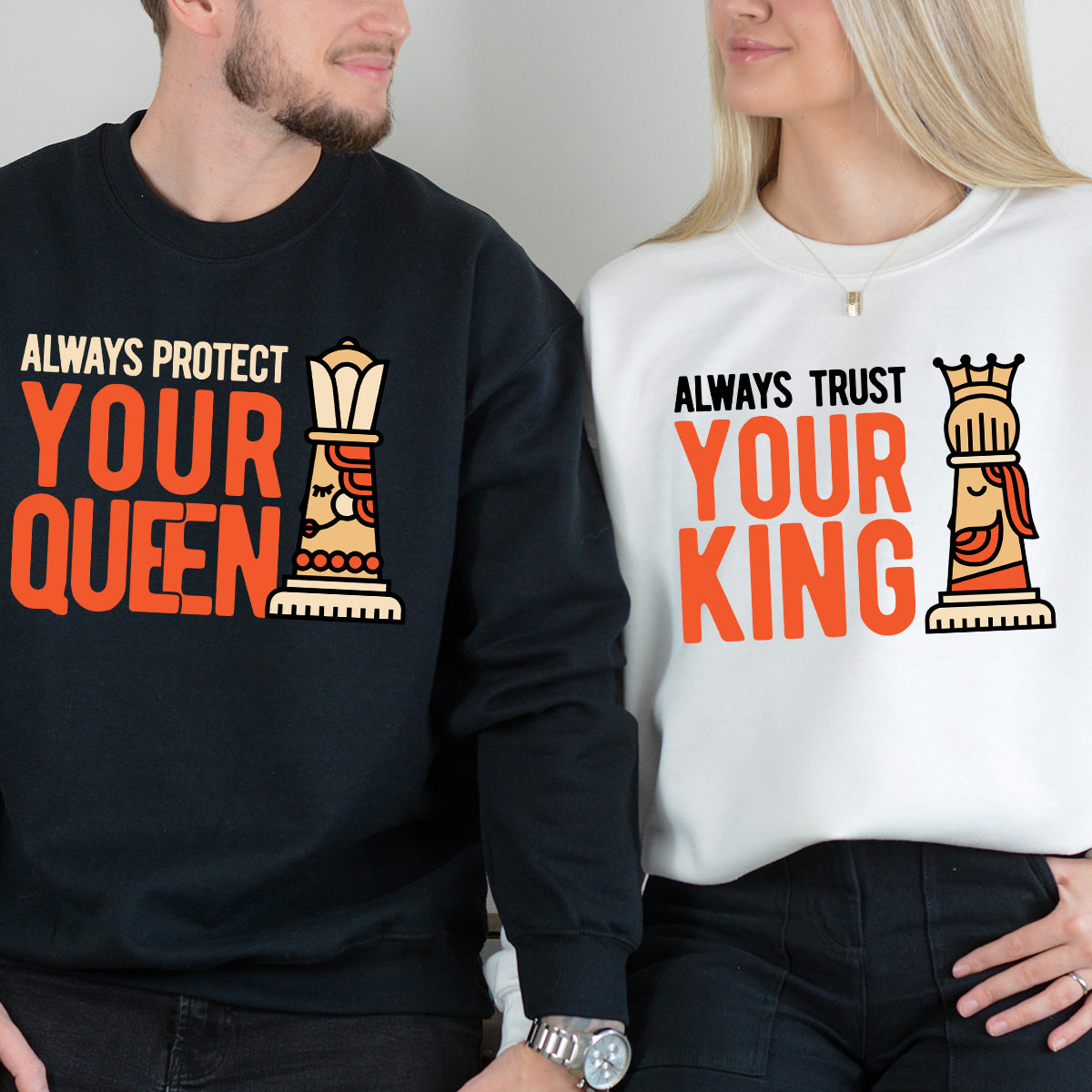 Always Protect Your King Queen Matching Hoodies For Couples