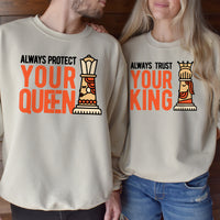 Always Protect Your King Queen Matching Hoodies For Couples