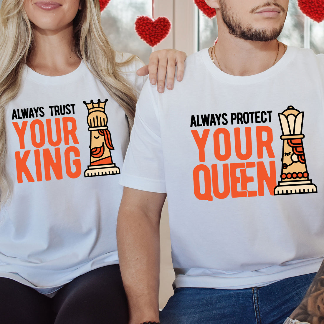 Always Protect Your King Queen Matching T-Shirts For Couples
