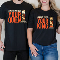 Always Protect Your King Queen Matching T-Shirts For Couples