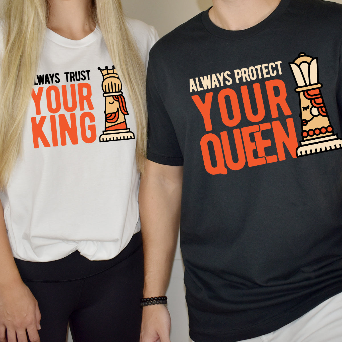 Always Protect Your King Queen Matching T-Shirts For Couples