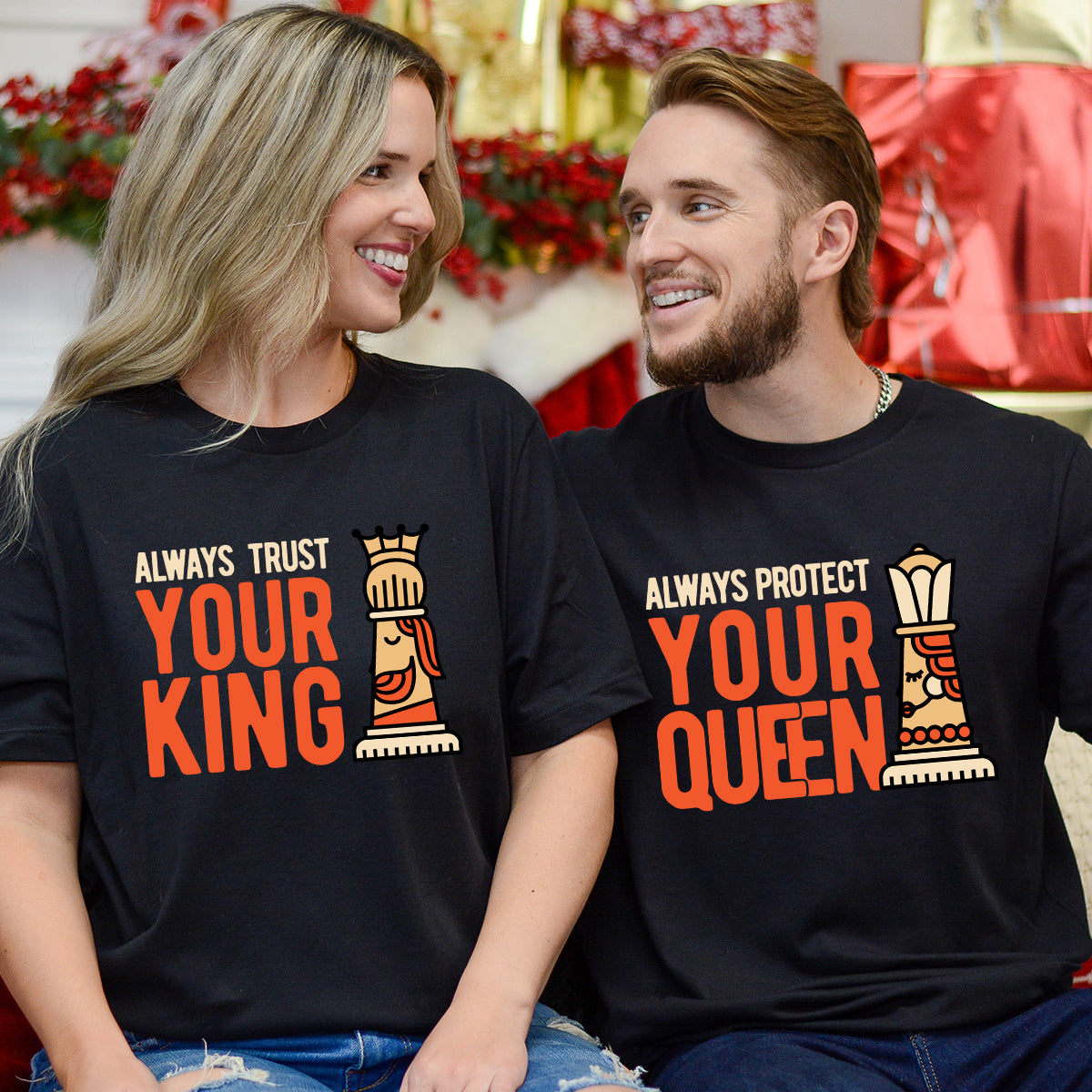 Always Protect Your King Queen Matching T-Shirts For Couples