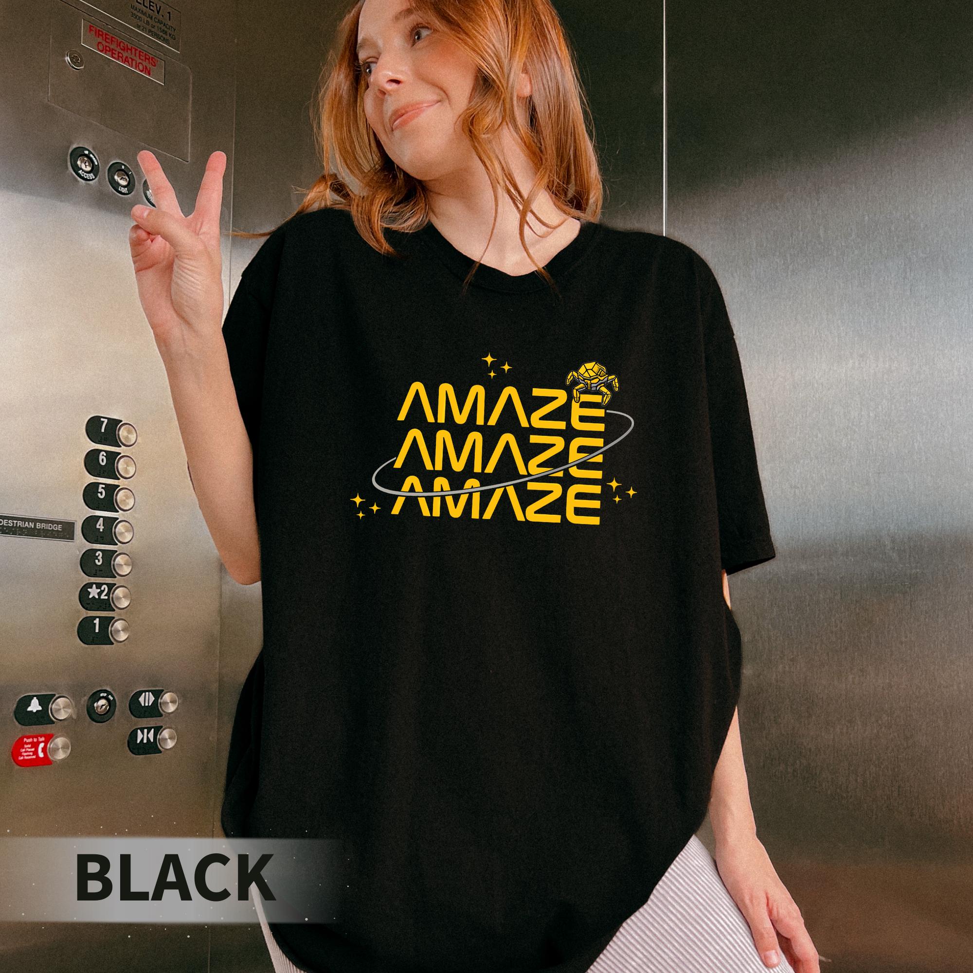 Amaze Amaze Amaze Graphic T-Shirt – Sci-Fi Reader Space Fan Gift Tee