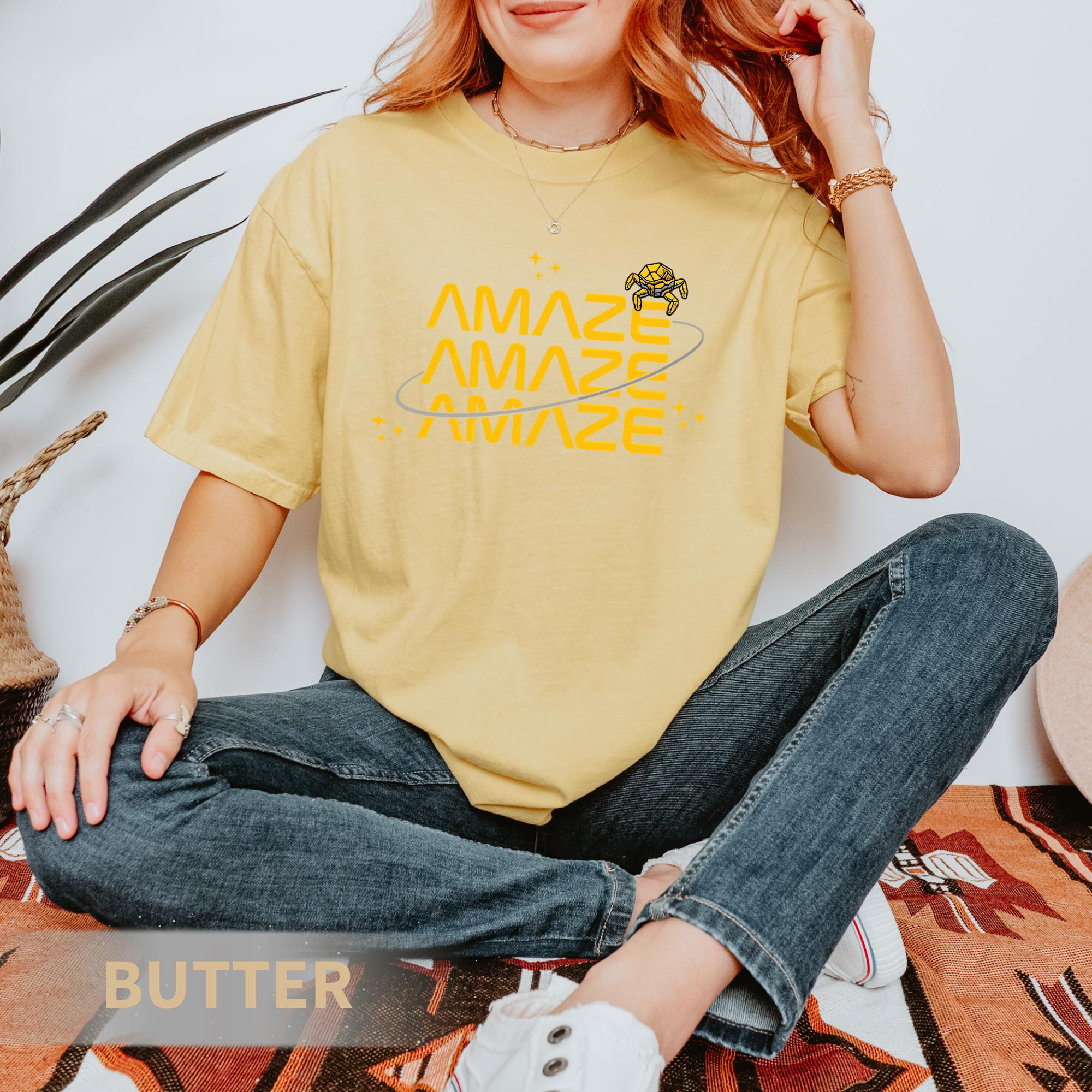 Amaze Amaze Amaze Graphic T-Shirt – Sci-Fi Reader Space Fan Gift Tee