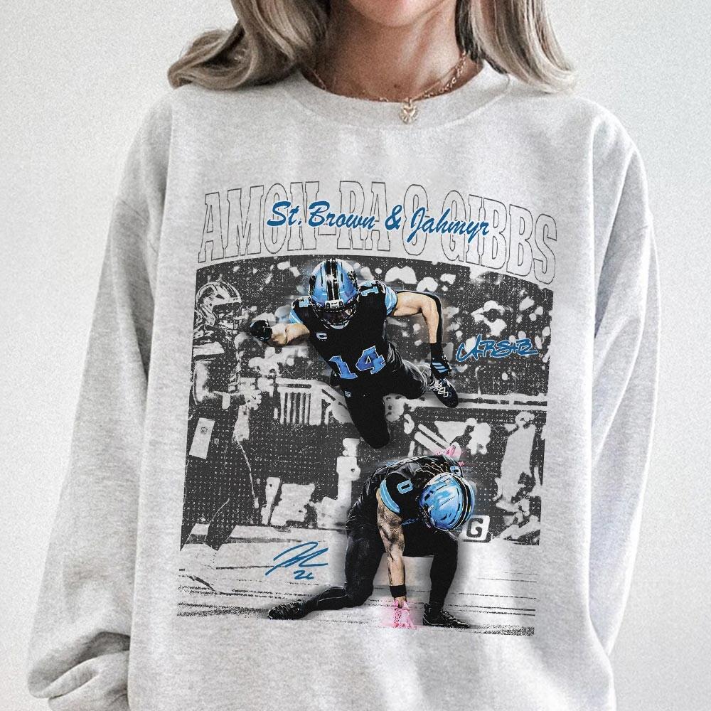Amon-Ra St. Brown & Jahmyr Gibbs Fan Shirt – Game Day Tee
