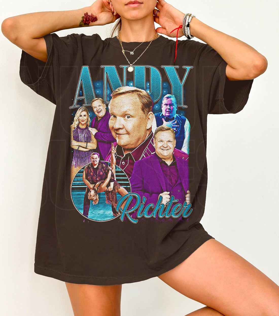 Andy Richter DWTS 2025 Bootleg T-Shirt – Andy & Emma Slater Graphic Tee, Dancing Show Fan Shirt