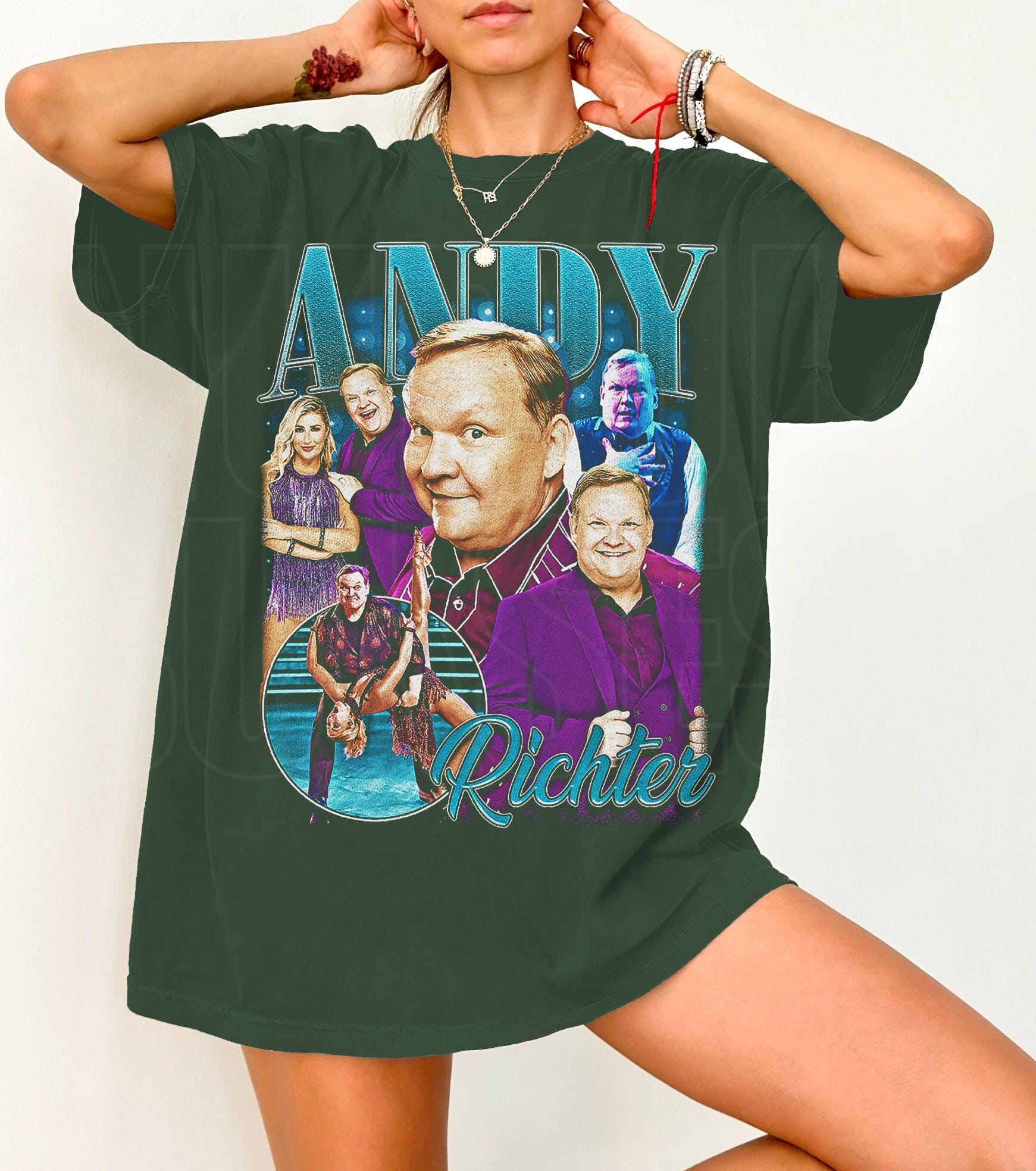 Andy Richter DWTS 2025 Bootleg T-Shirt – Andy & Emma Slater Graphic Tee, Dancing Show Fan Shirt