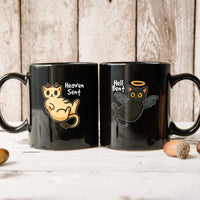 Angel Cat And Devil Cat Matching Mugs For Couples