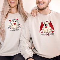 Angel & Devil Ghost Matching Hoodies For Couples