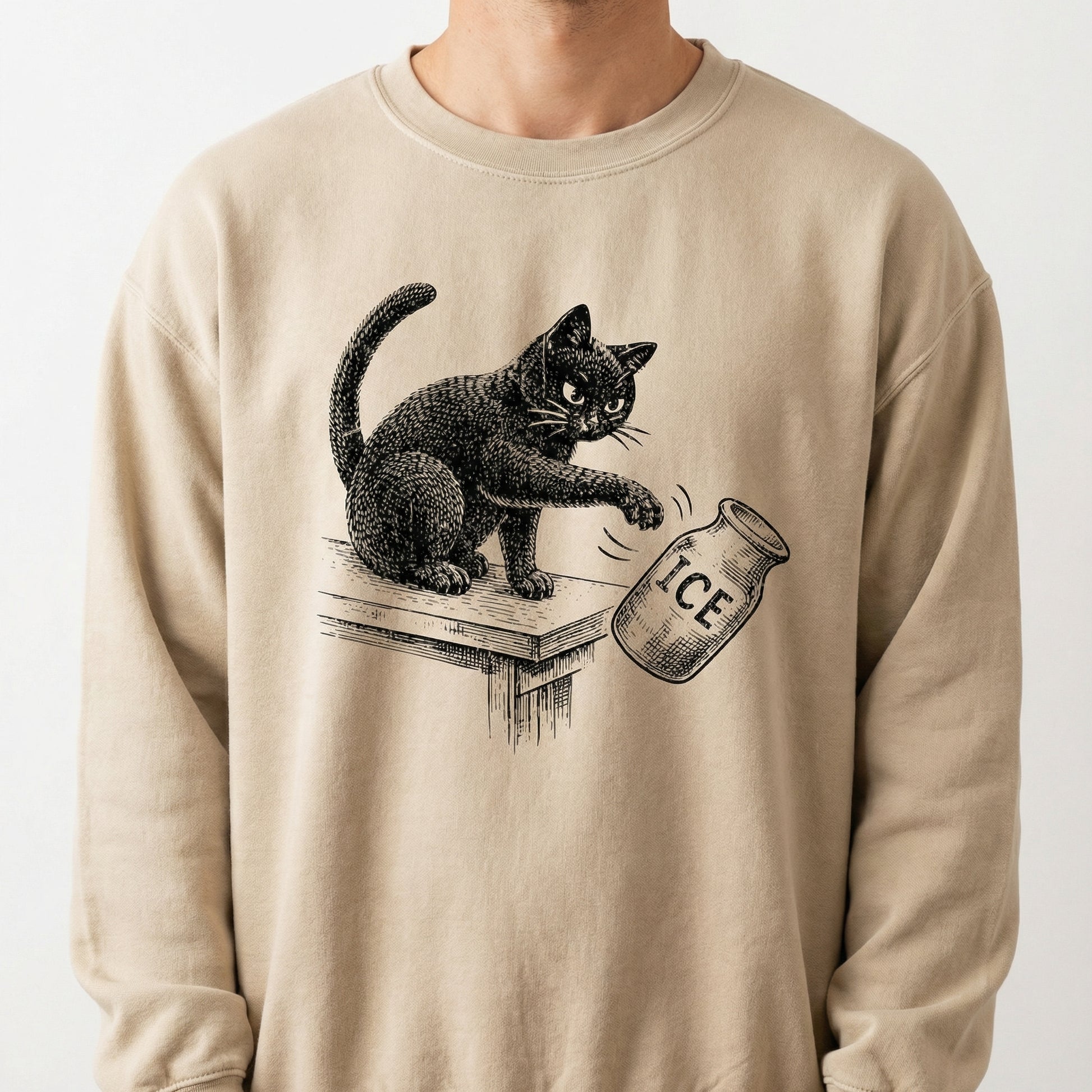 Anti-Deportation Immigration Justice Graphic T-Shirt – Funny Cat Activism Tee