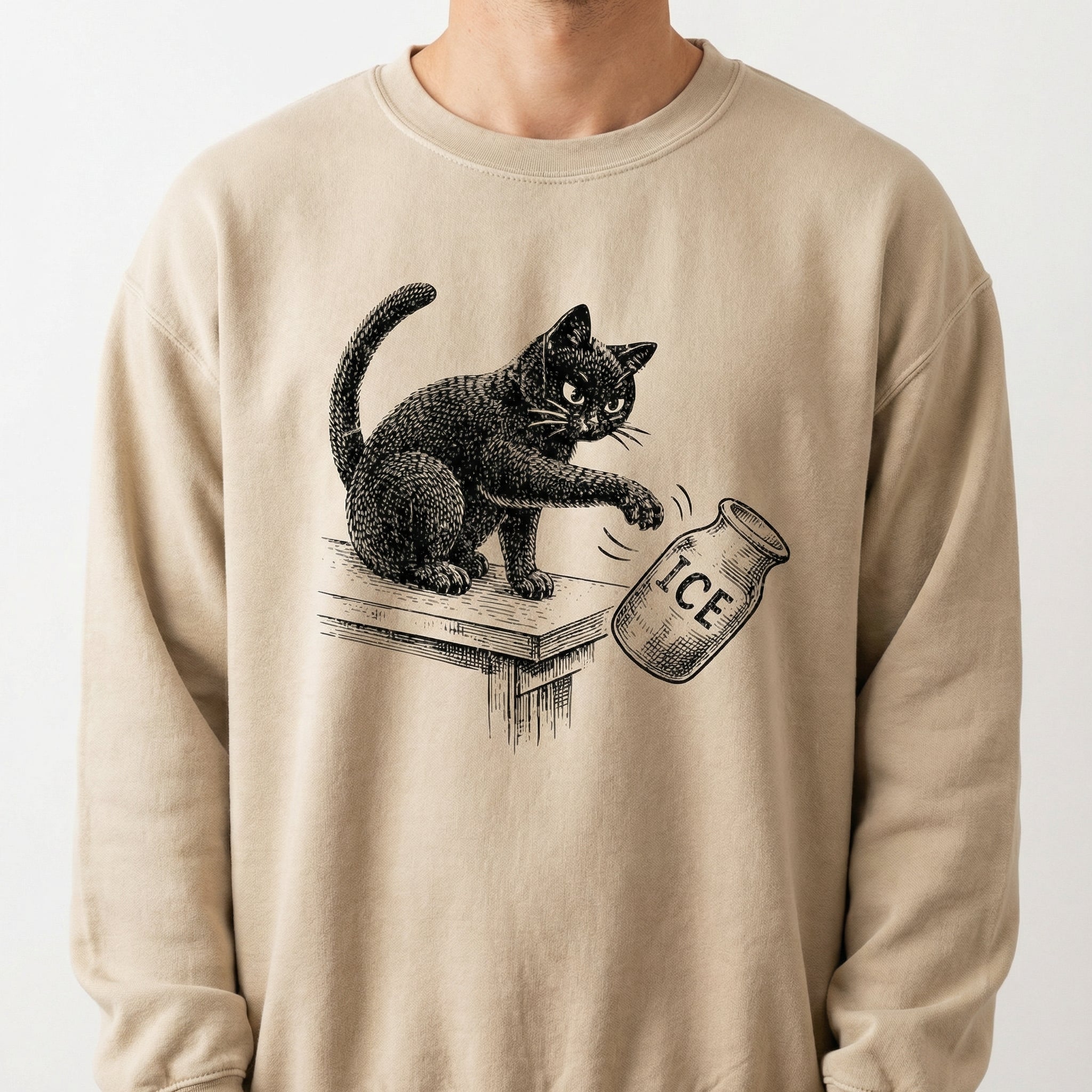 Anti-Deportation Immigration Justice Graphic T-Shirt – Funny Cat Activism Tee