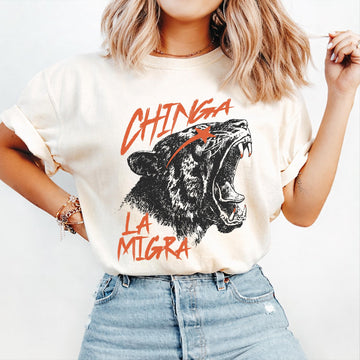 Anti-ICE Tiger Graphic T-Shirt – Immigrant Rights Protest Tee
