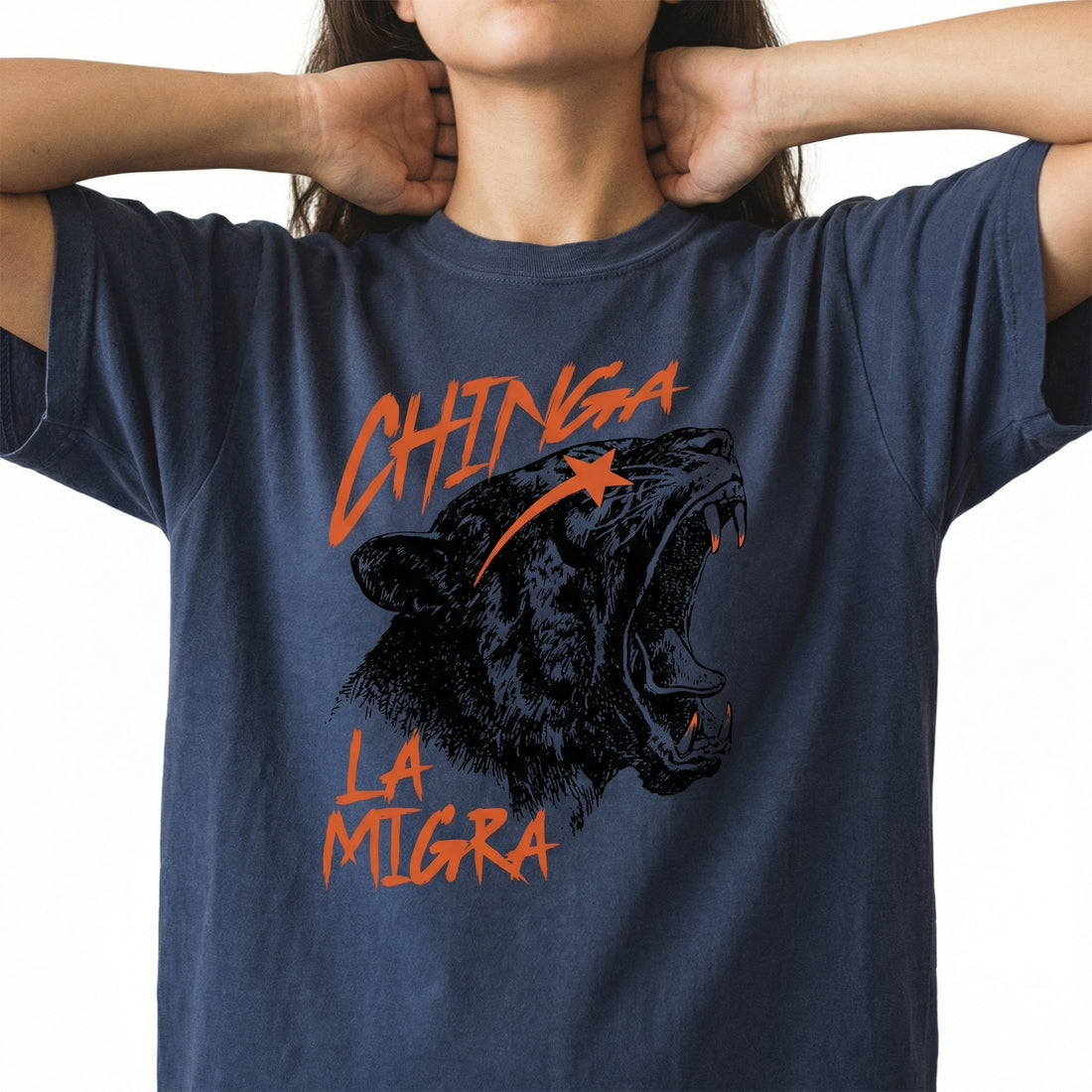 Anti-ICE Tiger Graphic T-Shirt – Immigrant Rights Protest Tee