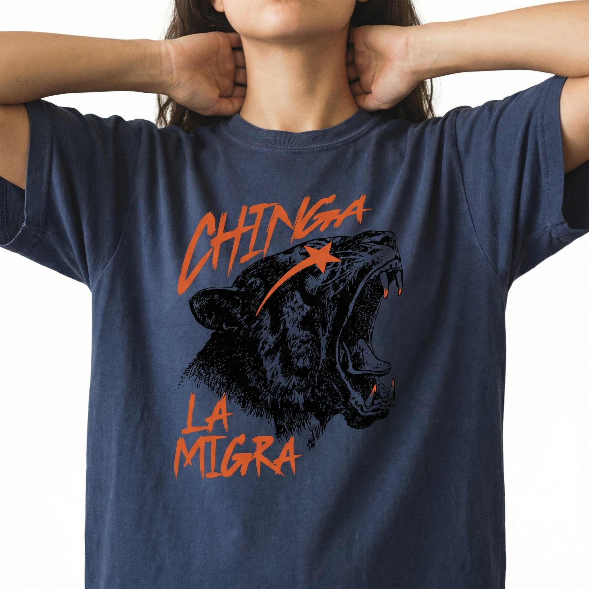 Anti-ICE Tiger Graphic T-Shirt – Immigrant Rights Protest Tee