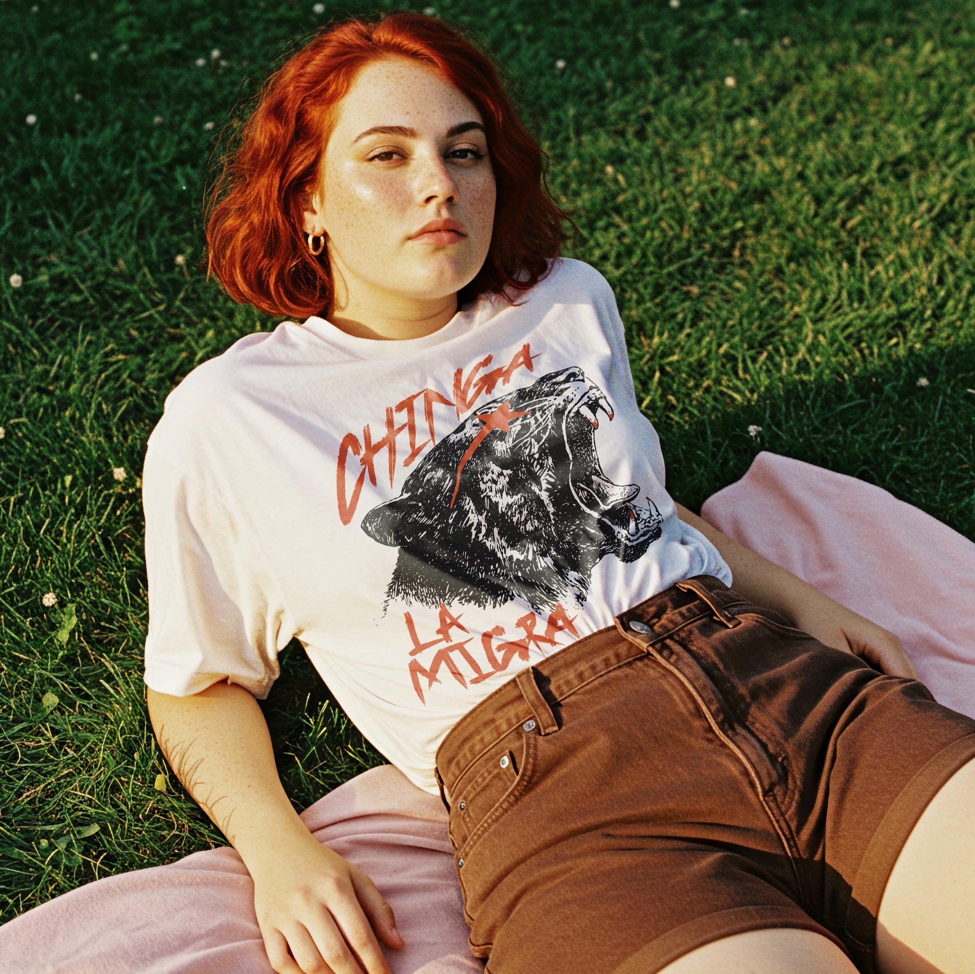 Anti-ICE Tiger Graphic T-Shirt – Immigrant Rights Protest Tee