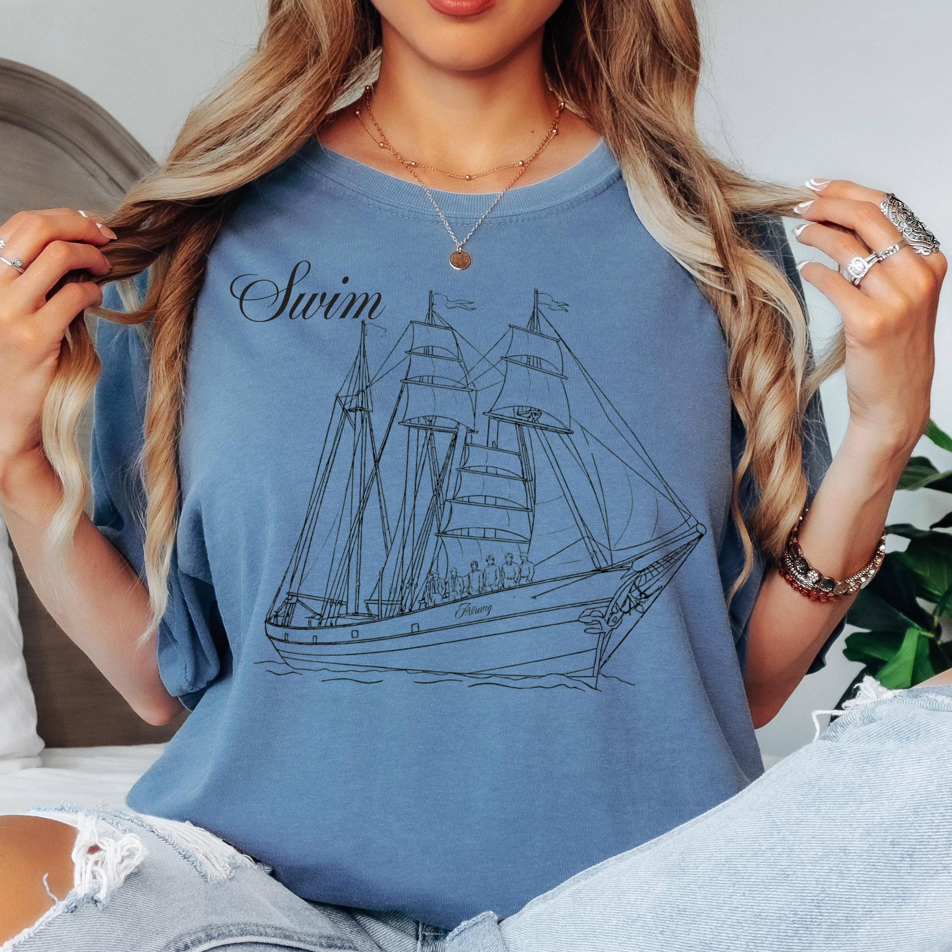 Arirang Swim Track Graphic T-Shirt – Kpop Style Concert Fan Tee