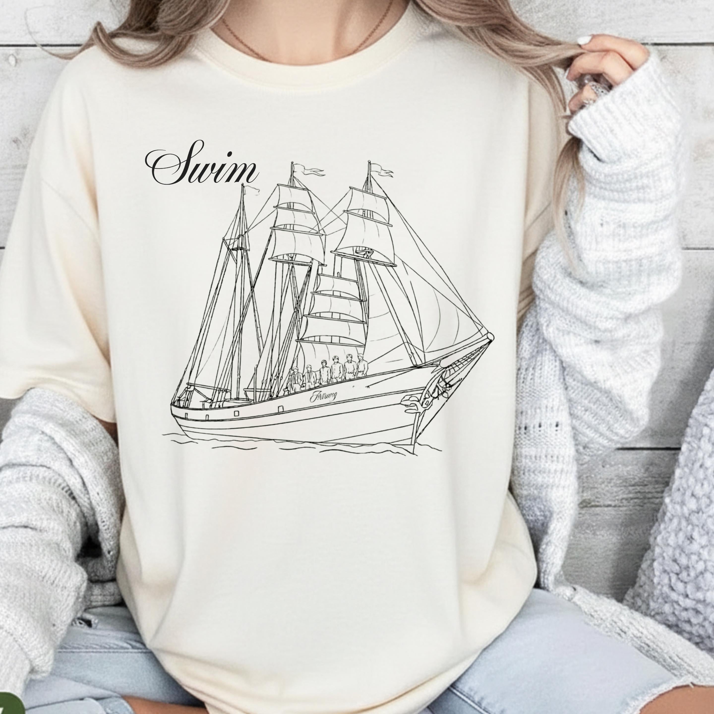 Arirang Swim Track Graphic T-Shirt – Kpop Style Concert Fan Tee
