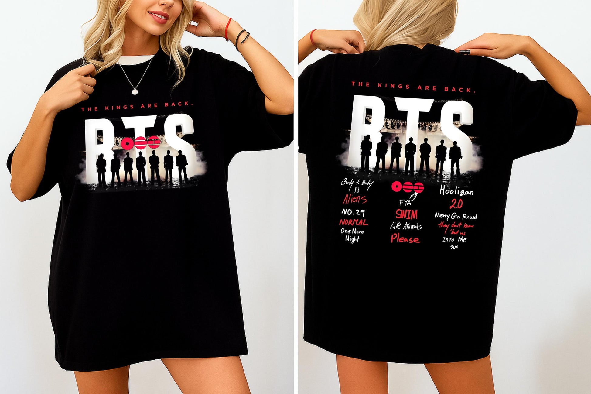 Arirang Tracklist 2026 Graphic T-Shirt – Kpop Fan Concert Gift Tee