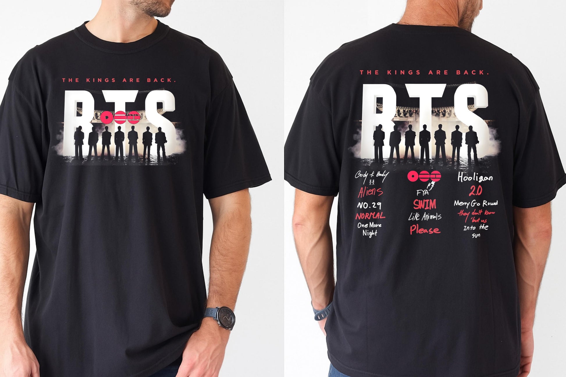 Arirang Tracklist 2026 Graphic T-Shirt – Kpop Fan Concert Gift Tee