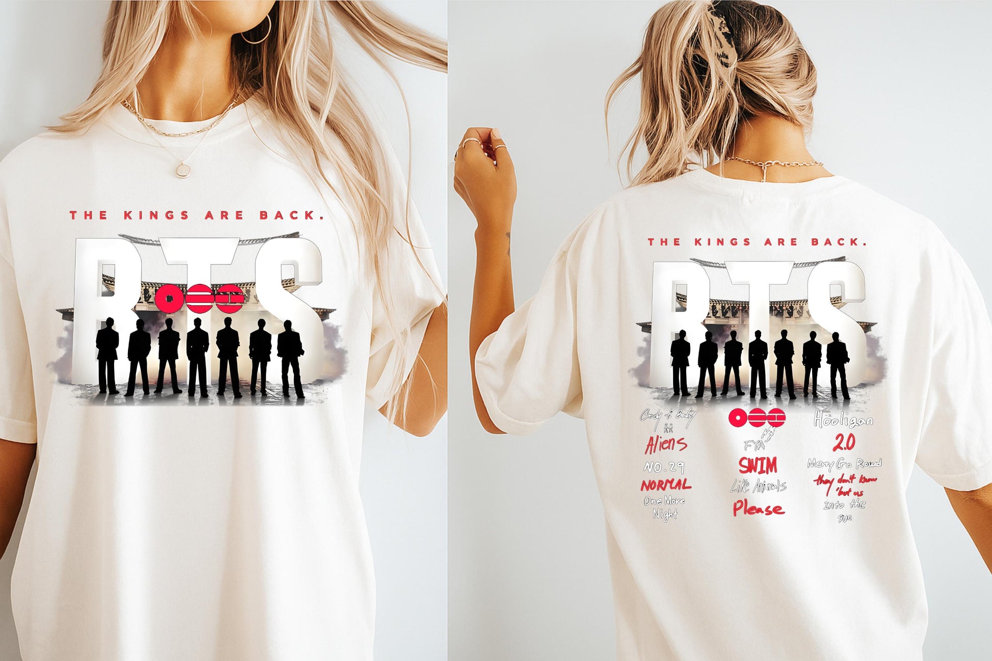 Arirang Tracklist 2026 Graphic T-Shirt – Kpop Fan Concert Gift Tee
