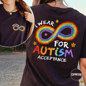 Autism Acceptance Rainbow Infinity T-Shirt – SPED Teacher Support Tee
