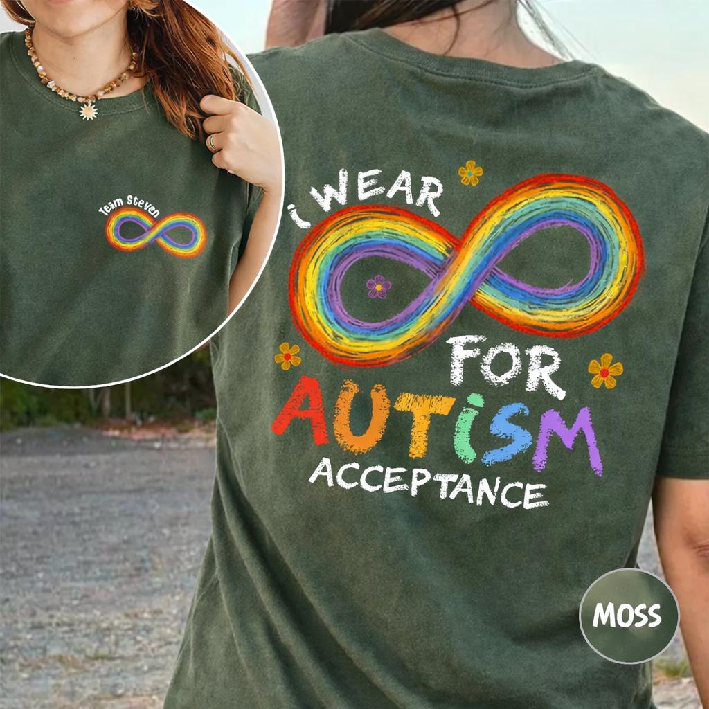 Autism Acceptance Rainbow Infinity T-Shirt – SPED Teacher Support Tee
