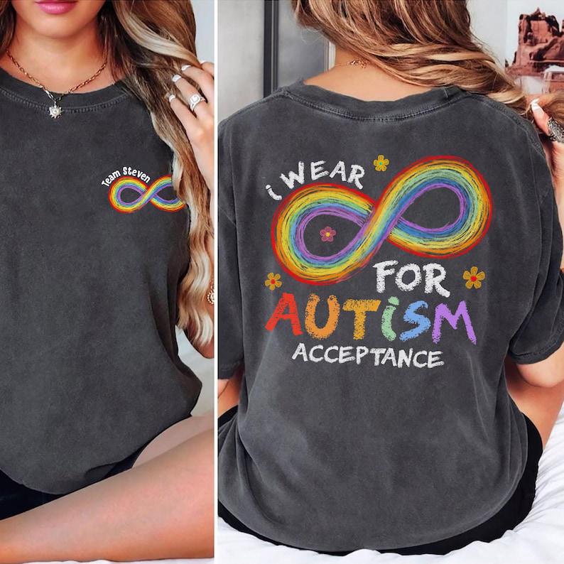 Autism Acceptance Rainbow Infinity T-Shirt – SPED Teacher Support Tee