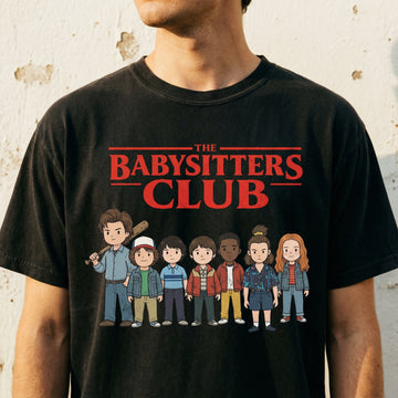 Babysitter Club Graphic T-Shirt – Retro 80s Sci-Fi Inspired Tee – Funny Fandom Shirt
