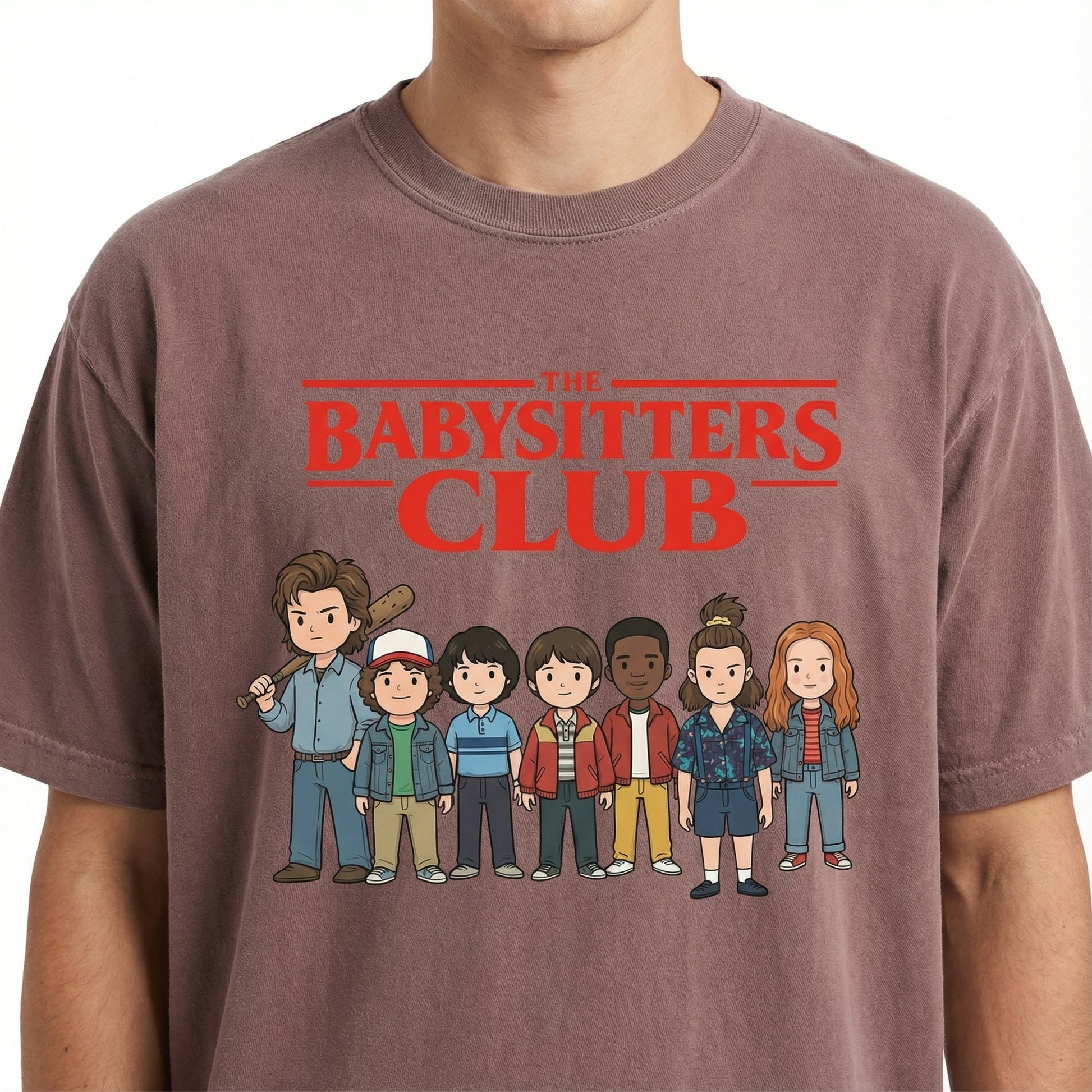 Babysitter Club Graphic T-Shirt – Retro 80s Sci-Fi Inspired Tee – Funny Fandom Shirt