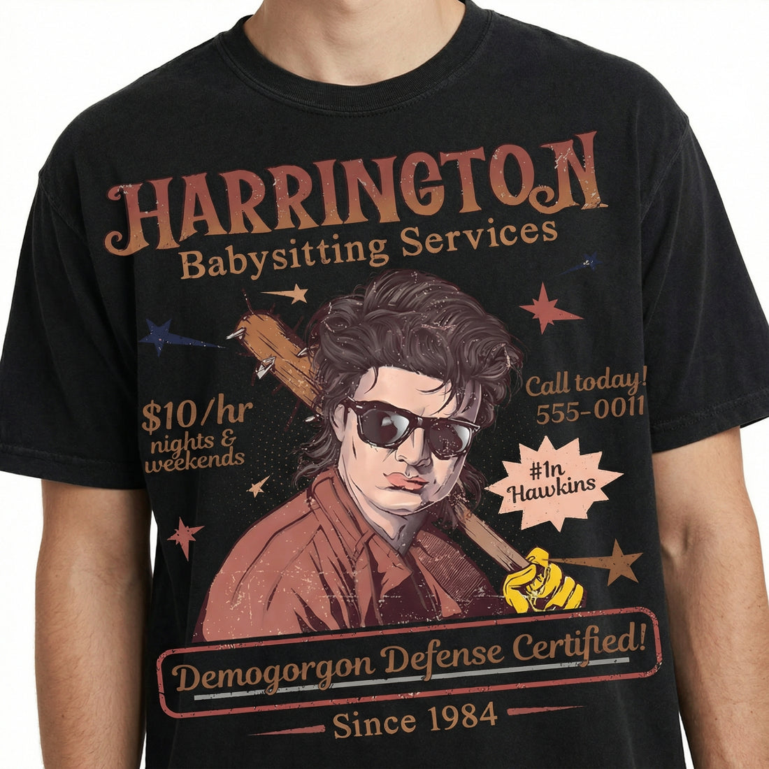 Babysitter Mom of the Year T-Shirt - Retro Music Guy Inspired Graphic Tee - Funny Fan Gift