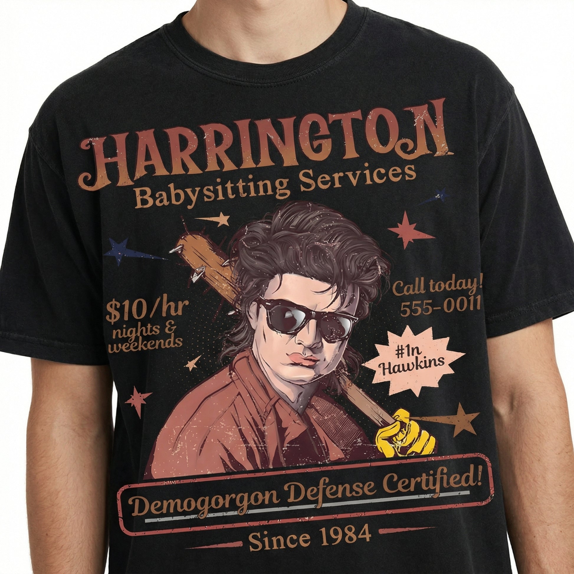 Babysitter Mom of the Year T-Shirt - Retro Music Guy Inspired Graphic Tee - Funny Fan Gift